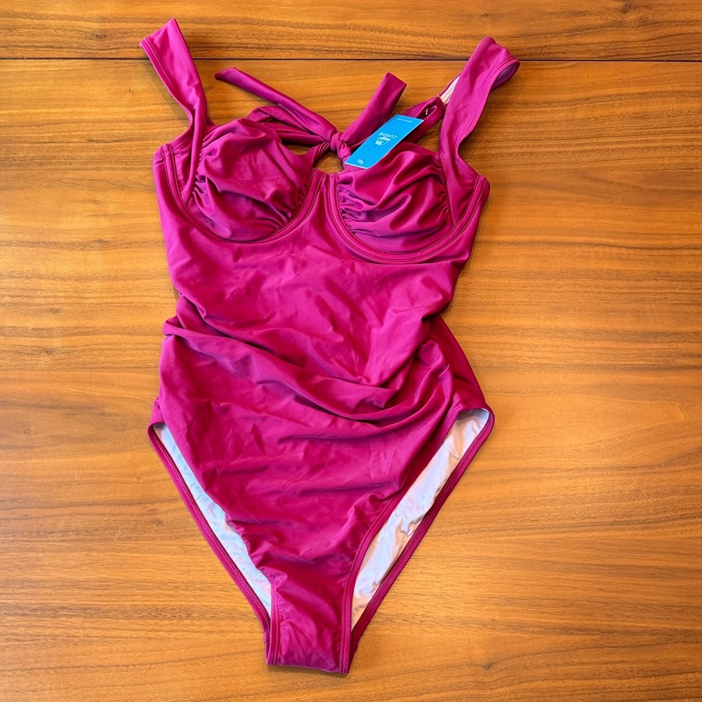 Cupshe Fuchsia One-Piece Swimsuit